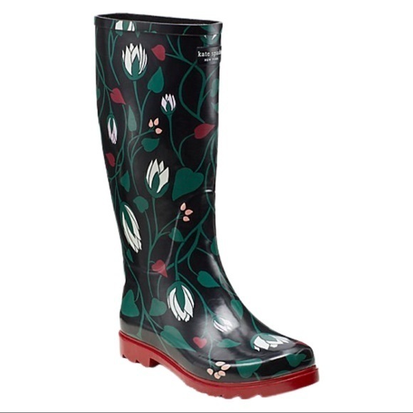 kate spade Shoes - Kate Spade Renata Floral Print Rain boots with Box